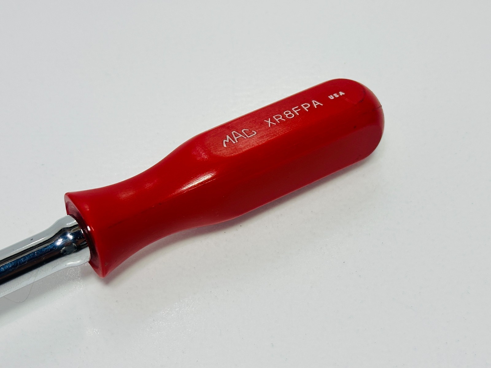 🇺🇸 MAC Tools USA XR8FPA 3/8″ Drive Flex Head Ratchet, Red Hard Handle