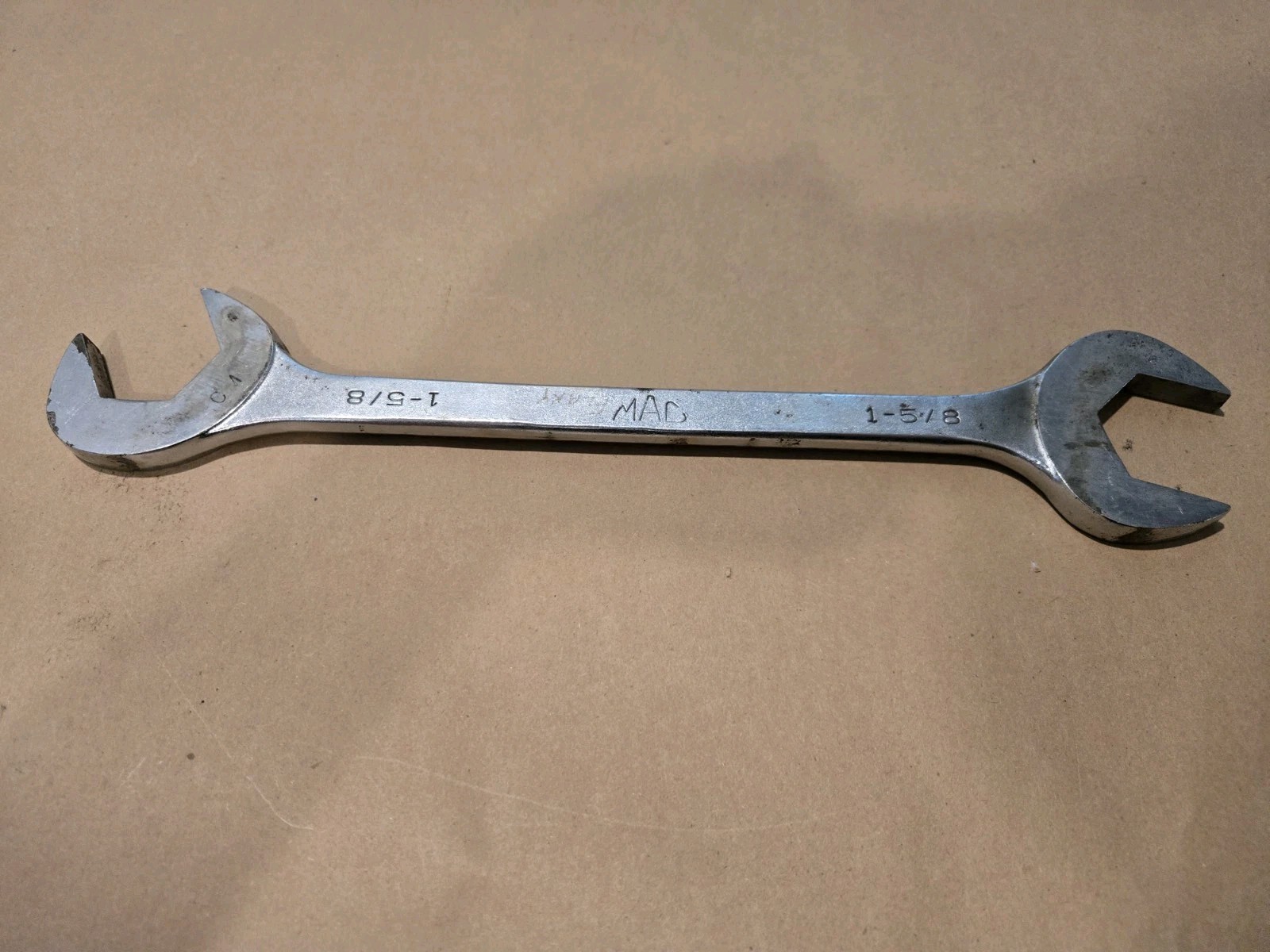 Mac Tools 1-5/8″ SAE Chrome Four Way Angle Head Open End Wrench USA DA52