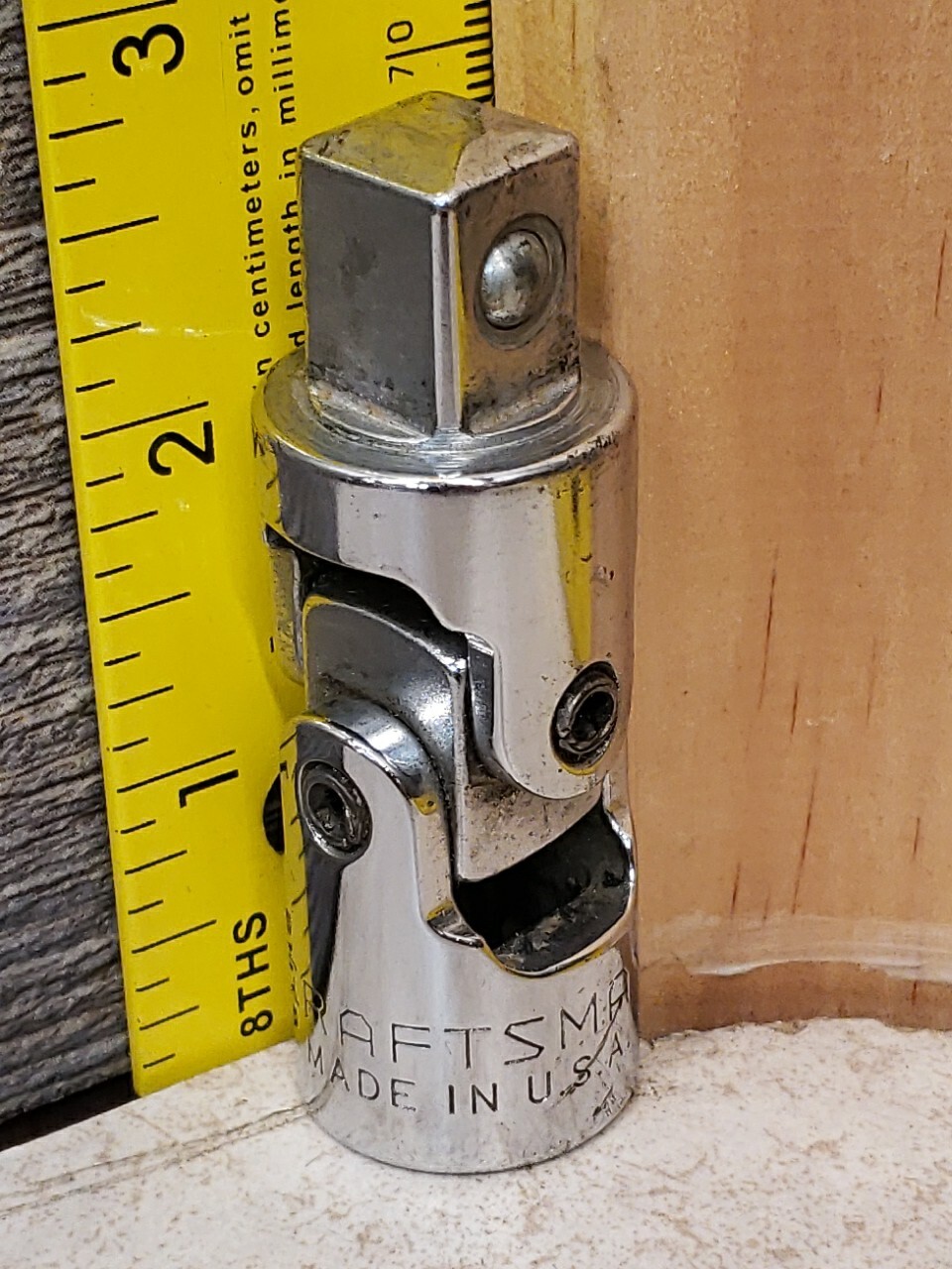 Craftsman USA 4425 V Series 1/2″ in drive Universal Swivel Flex Adapter Chrome