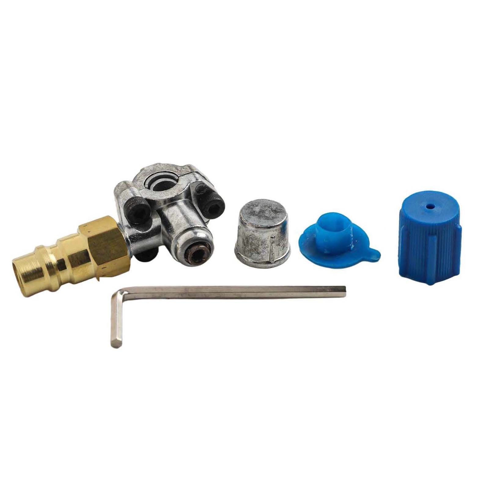 AC Retrofit Valve Piercing Tap Kit for R12 R22 R134A Compatible Systems