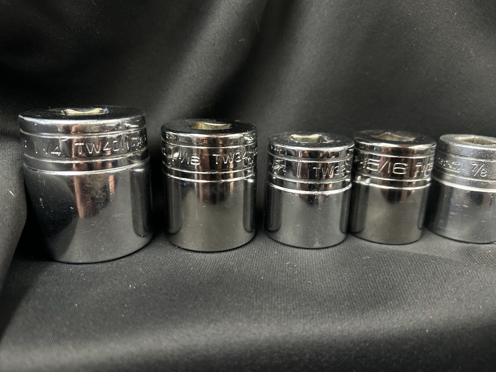 Snap on 13 pc1/2″ Drive 6-Point SAE Flank Drive Shallow Socket Set 1 1/4″ – 3/8″