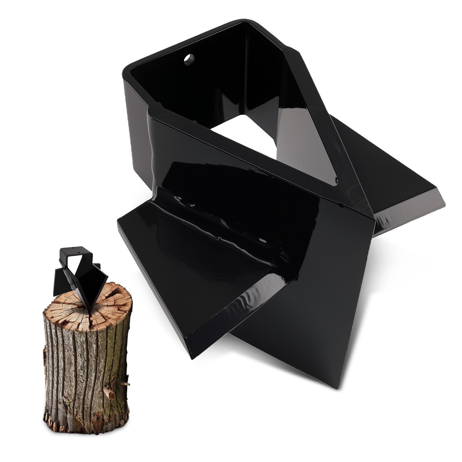 1PC 4 Way Wedge Assembly for Swisher 22 28 34 Ton Steel Log Splitter Black
