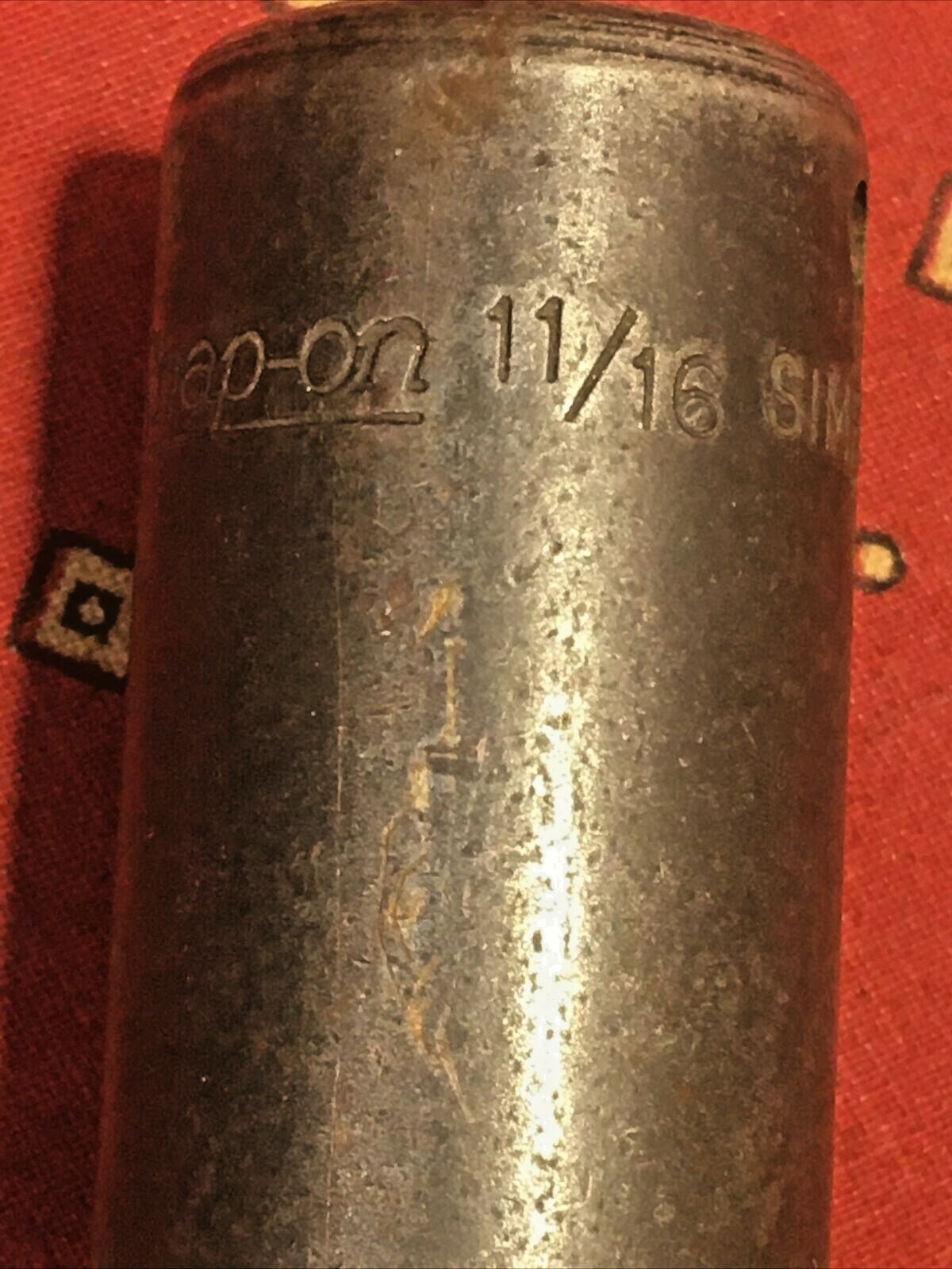 Snap-on 3/8 Drive 11/16 SAE deep 6 Point Impact Socket SIMF220 Snap-On, Snap on
