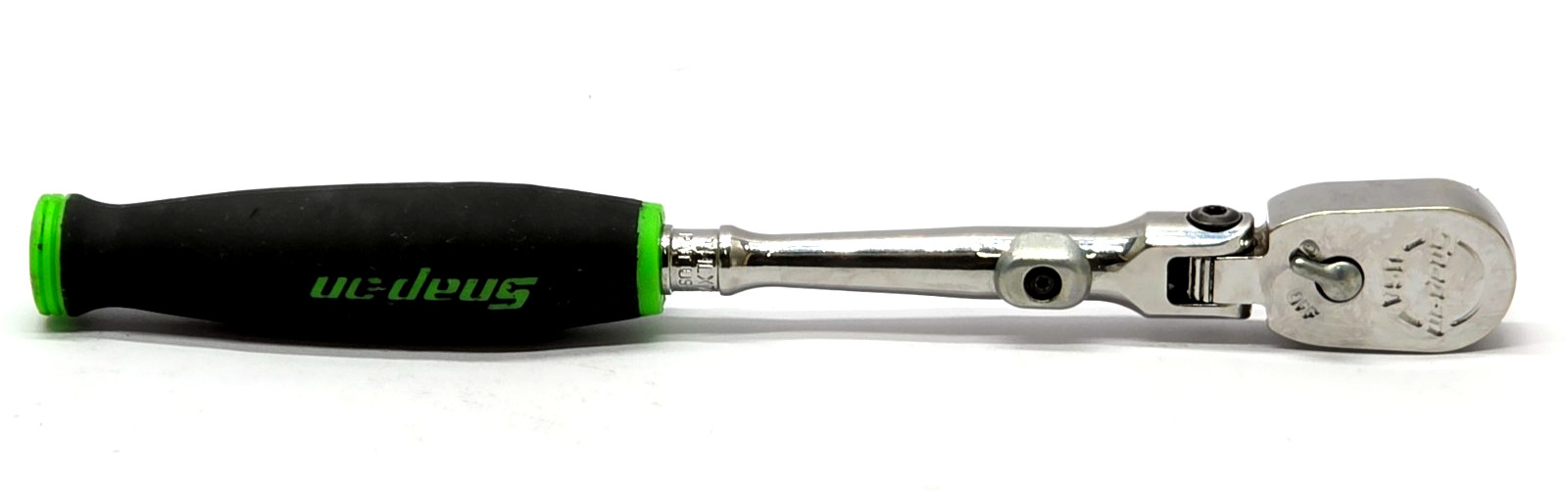 SNAP ON TOOLS USA THLX72G 1/4 Dr Dual 80 Locking Flex Head Ratchet Green