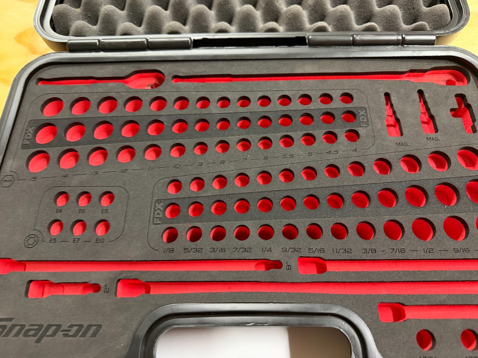 Snap-on Tools USA NEW 100pc 1/4″ Drive Service Set CASE & FOAM ONLY 1100TMPBFR