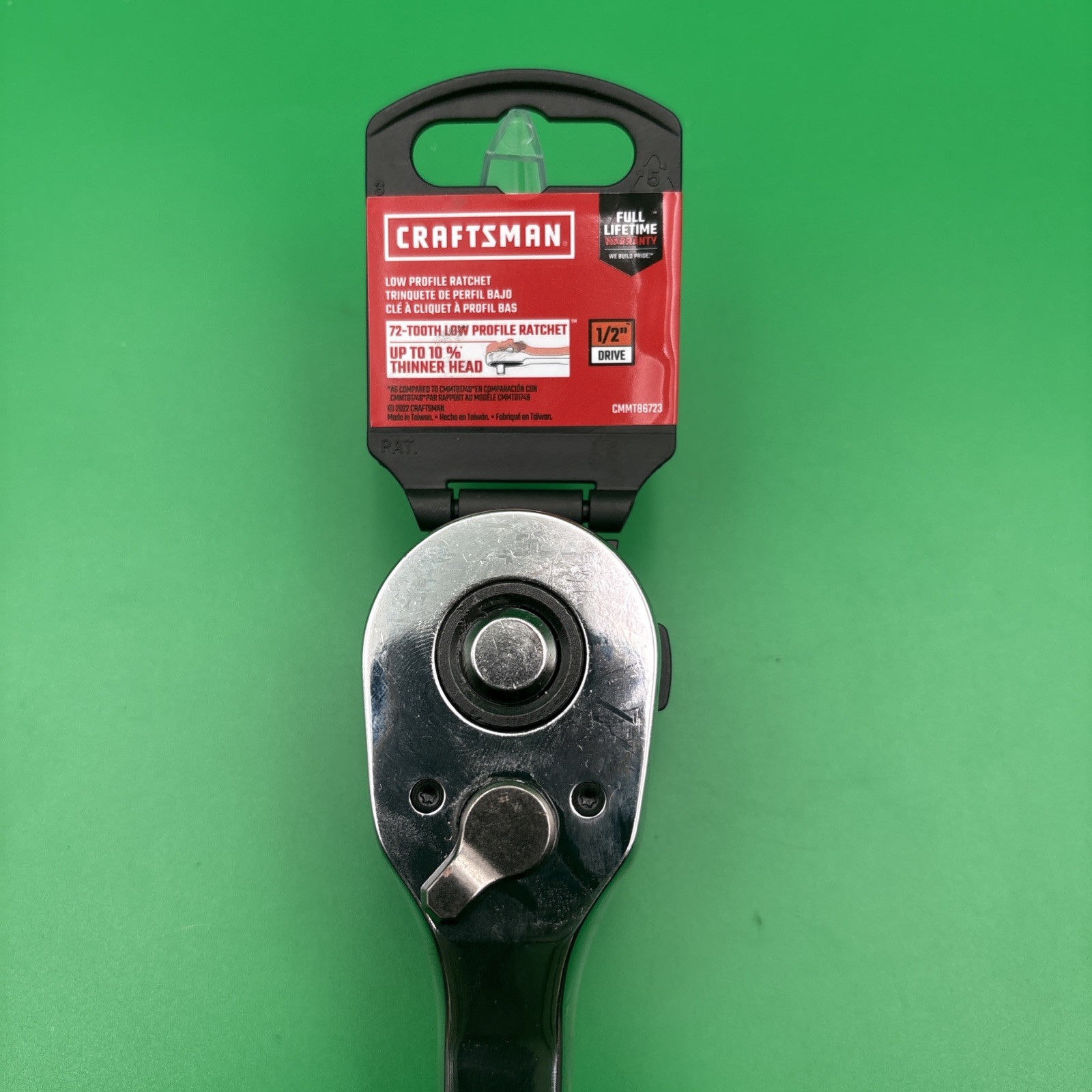 Craftsman CMMT86723 1/2″ Dr Chrome 72 Tooth Quick Release Ratchet New