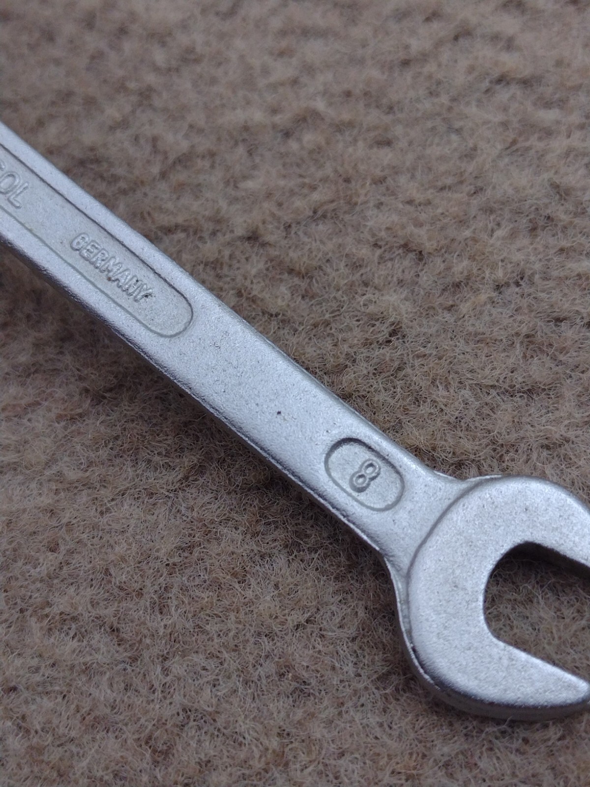 Rahsol 8mm x 10mm Double Open End Wrench Germany German Made Chrome Vanadium .