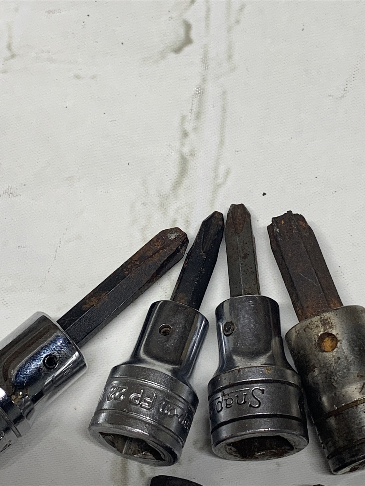 Snap On 3/8″ 1/2 Drive Torx Hex Phillips 8pc Socket Driver Mixed Lot of 8