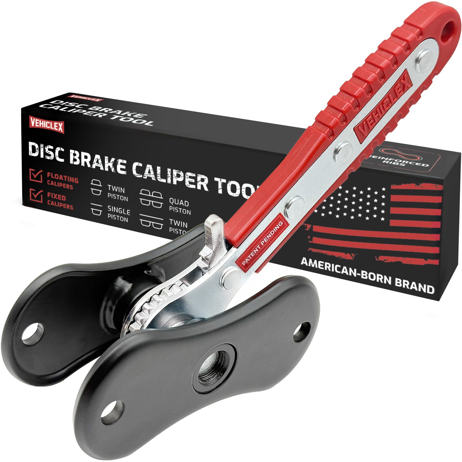 Brake Caliper Compression Tool – Heavy Duty Pad Spreader for Cars, SUVs, Trucks