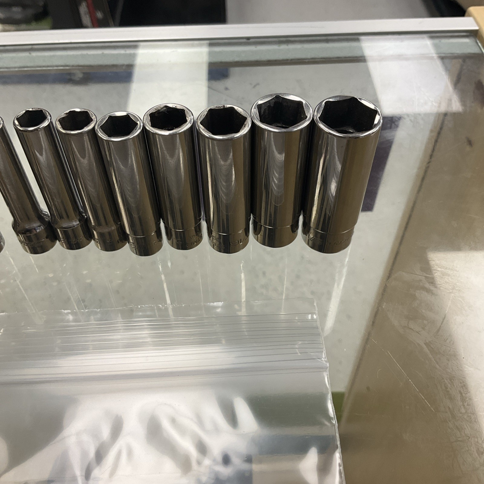 Snap-on Tools 110STMY 10pc 1/4″ Drive 6-Point SAE Flank Drive Deep 241340