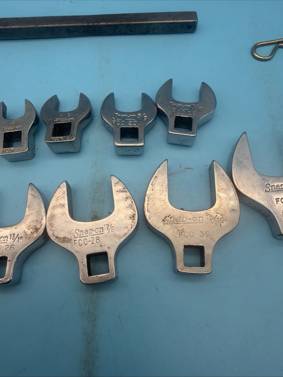 Snap-on FCO12-FCO32 SAE Crowfoot Wrench Set 10pc 3/8″ Drive USA 3/8″-1″