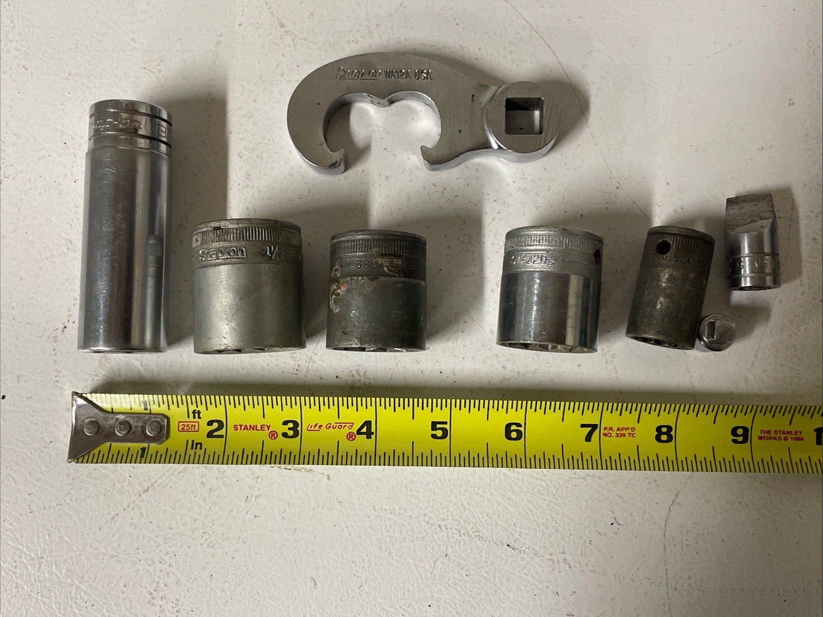Snap On Tool Mixed Socket lot 1/2 3/8 drive TS261 SW320 SW340 deep shallow WA12A