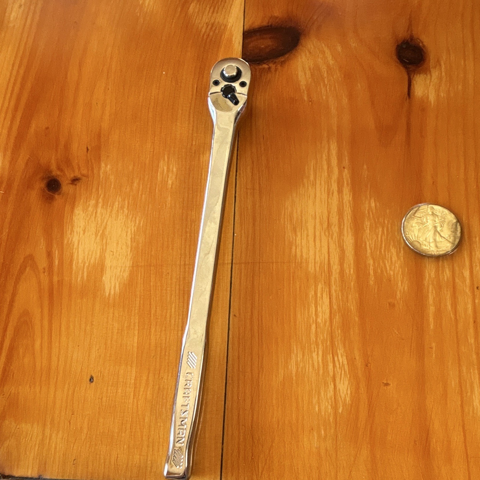 72 -Tooth 3/8-in Drive Full polish Handle Long Ratchet