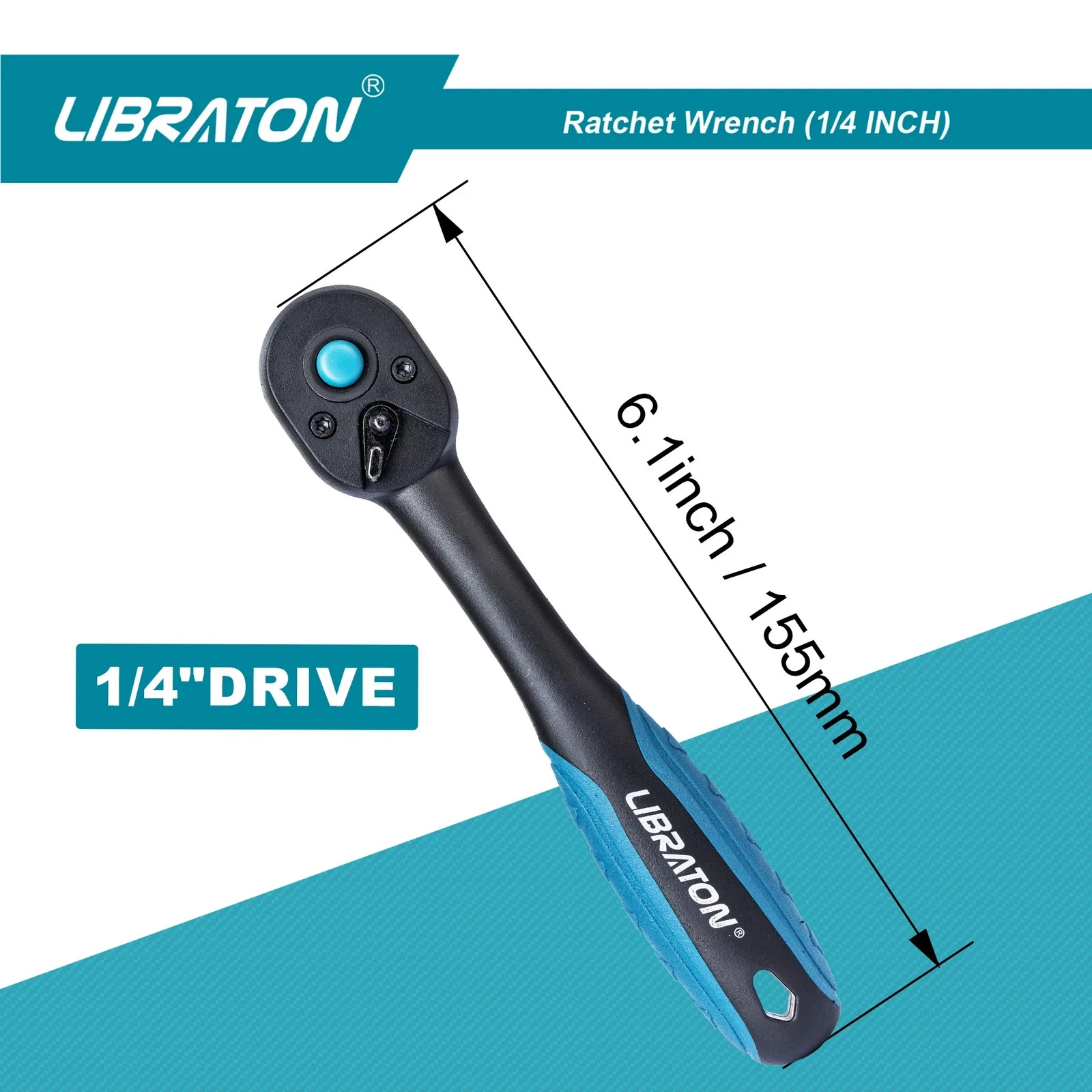 1/4″ Drive Ratchet Handle 72 Tooth Quick Release Reversible Socket Wrench Tool
