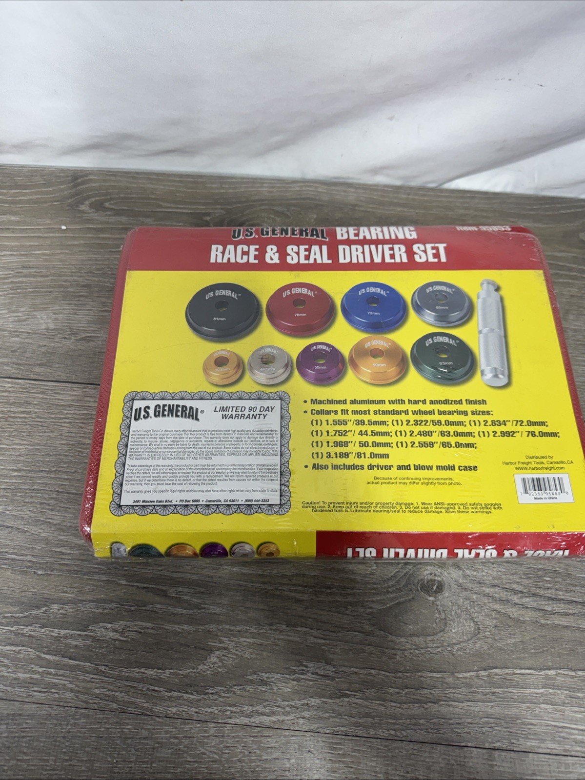 US General 95853 Bearing Race & Seal Driver Kit – 10 Pieces New!!