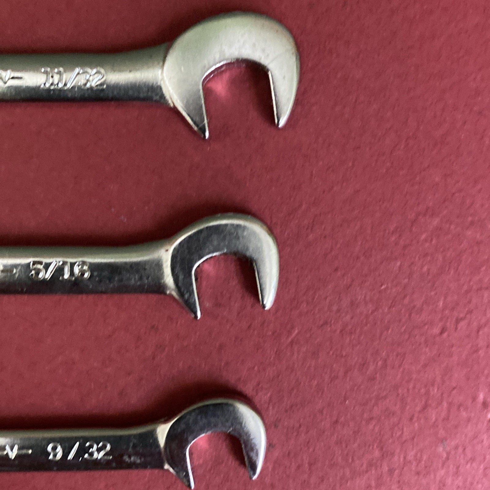 Craftsman USA 8-Pc Open End -V- Ignition Wrench Set 4306 Super-tuff 90° Offset