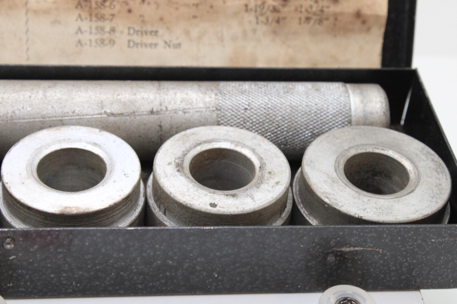 Blue-Point A-158 Heavy Duty Bushing Driver Set Metal Box USA