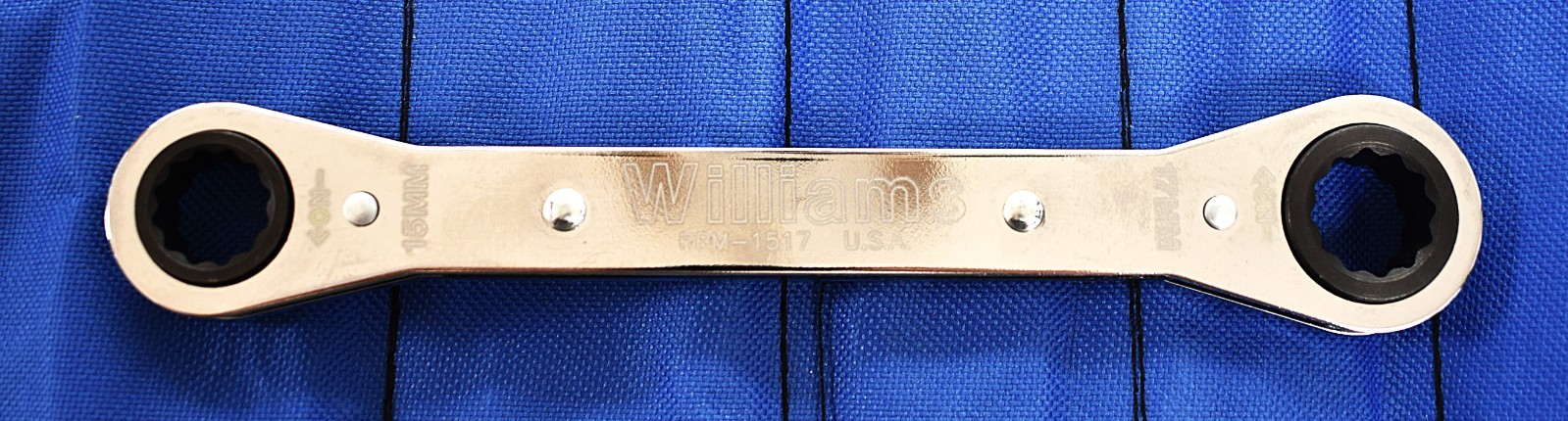 Williams 5pc Ratcheting Box End Wrench Set 6/12 Point Metric w/pouch USA New