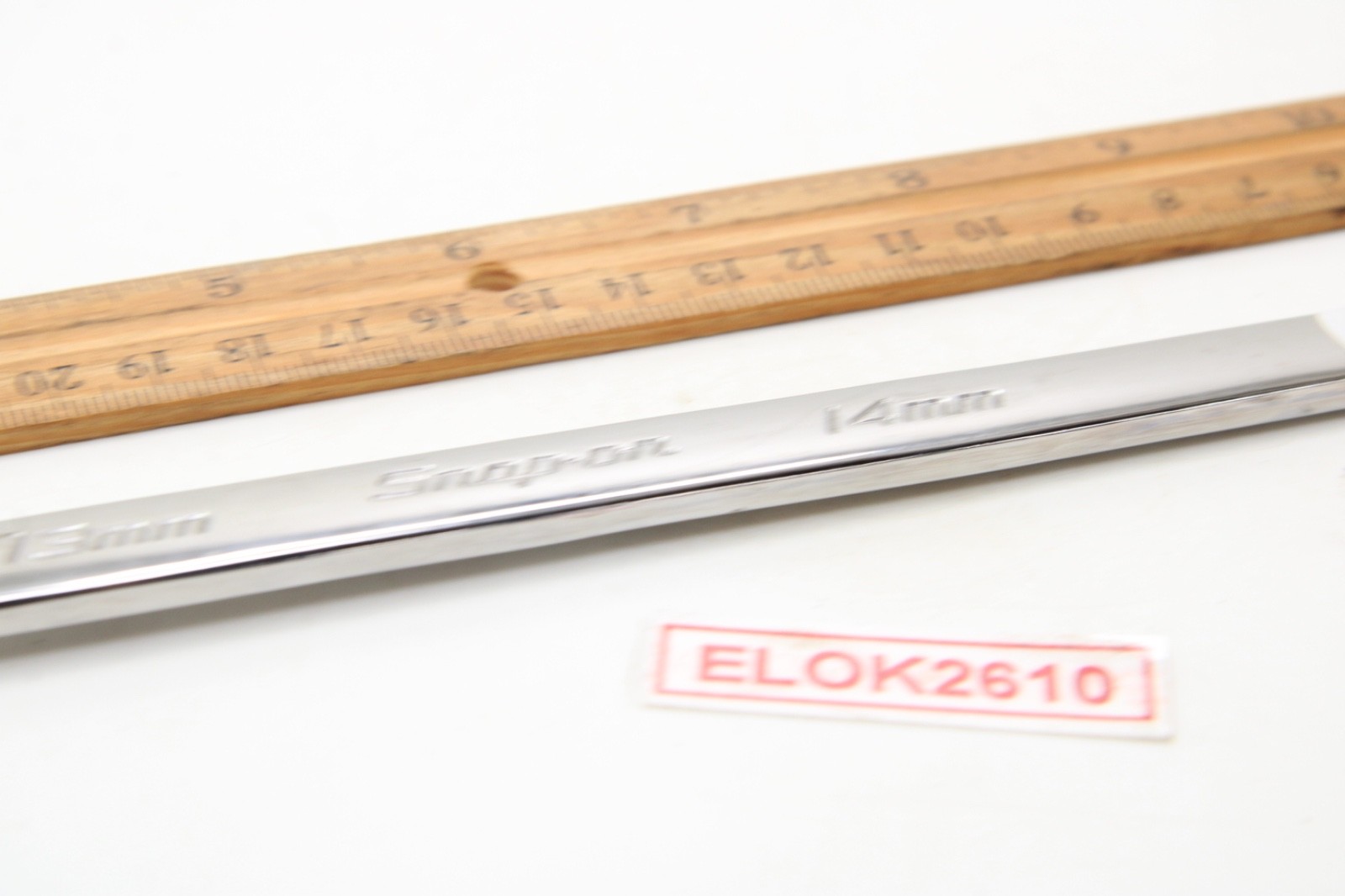 Snap-on XDHFM1314 13x14mm 12 Pt. Metric 0° Offset Box Wrench 11″ Long USA