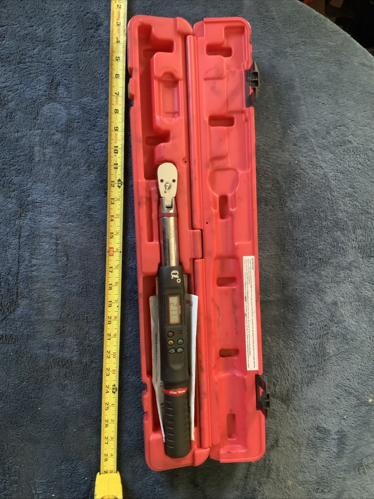 Mac Tools Twxa100fd, 3/8” Drive Digital Torque Wrench….see Pics….