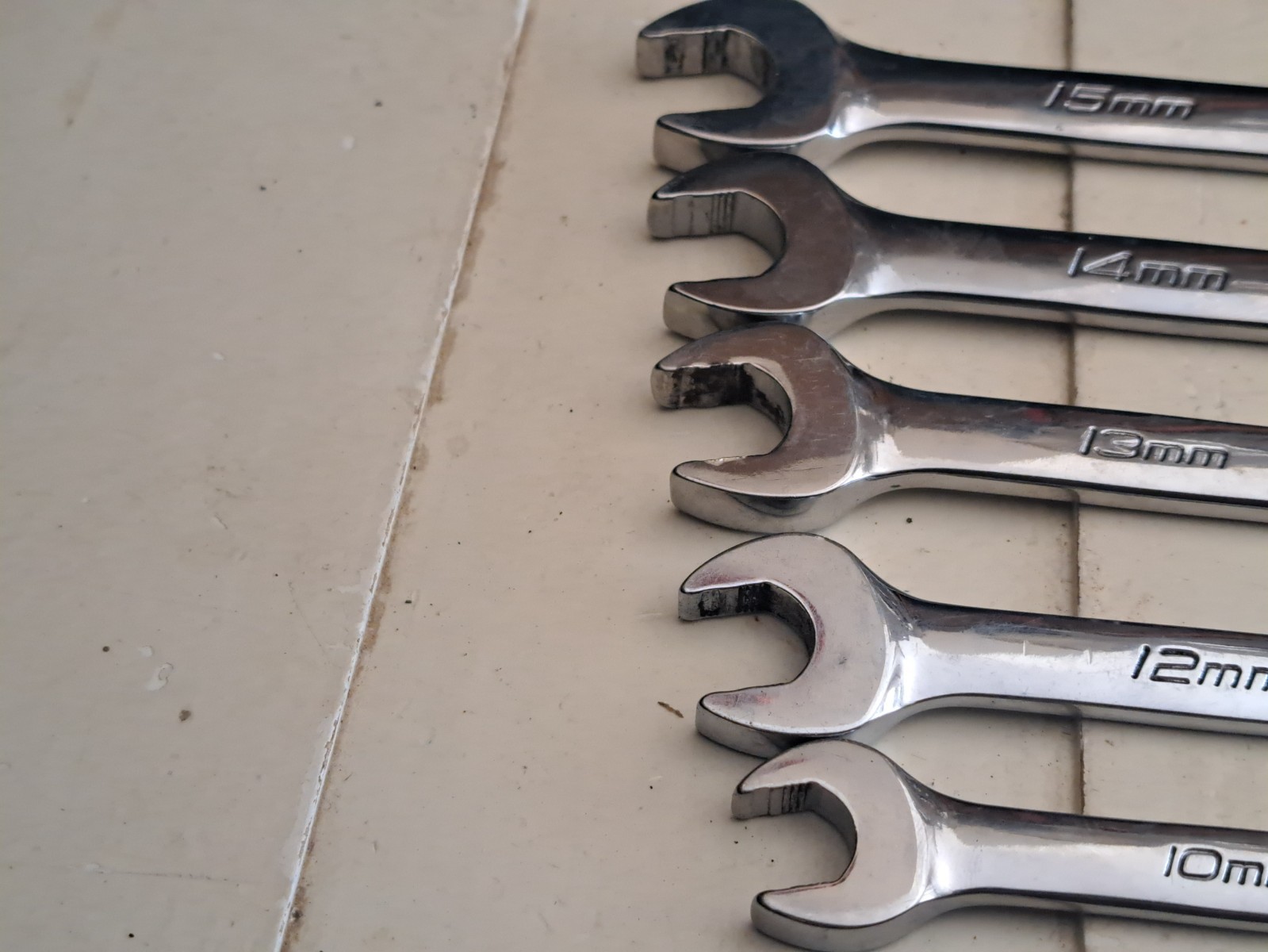 Snap-On 5pc 12 pt Metric Flank Drive Plus Wrench Set OEXLM, SOEXLM 10, 12 – 15mm