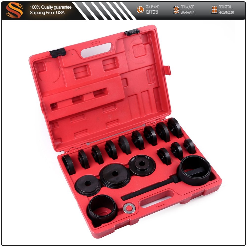 Front Wheel Drive Bearing Press Tool Removal Adapter Puller Pulley 23PCS Kit FWD