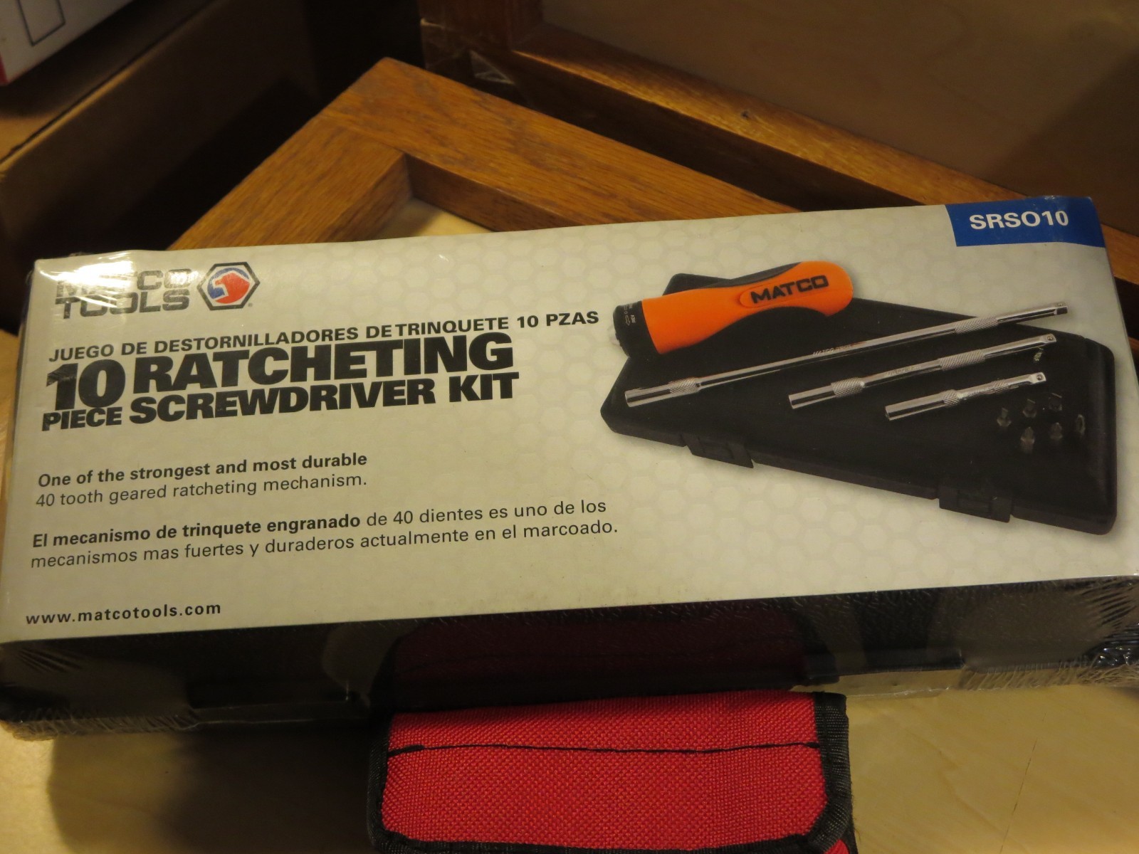 Matco 10pc. Ratcheting Screwdriver Set SRS010 with form fit Case , New