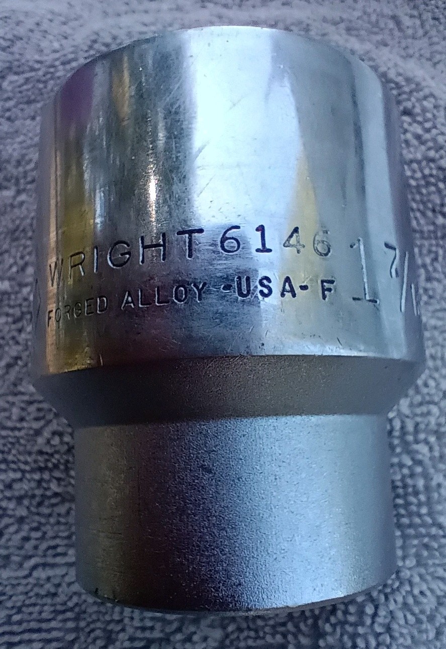 Wright USA 3/4″ Drive 1-7/16″ Socket 12-point 6146 1 7/16