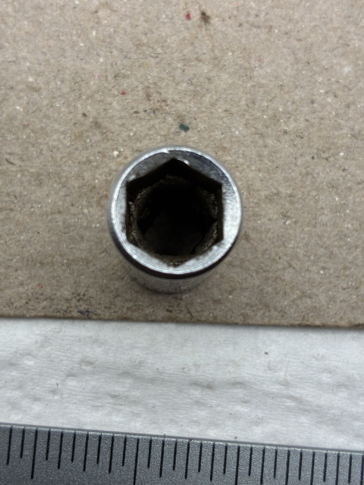 Vintage Thorsen 12M 3/8” 6 Point 1/4” Drive Socket USA