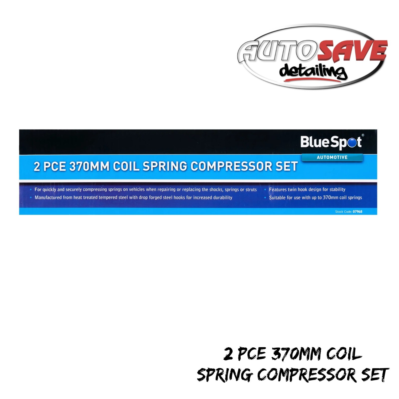 BlueSpot – 2 PCE 370mm Coil Spring Compressor Set