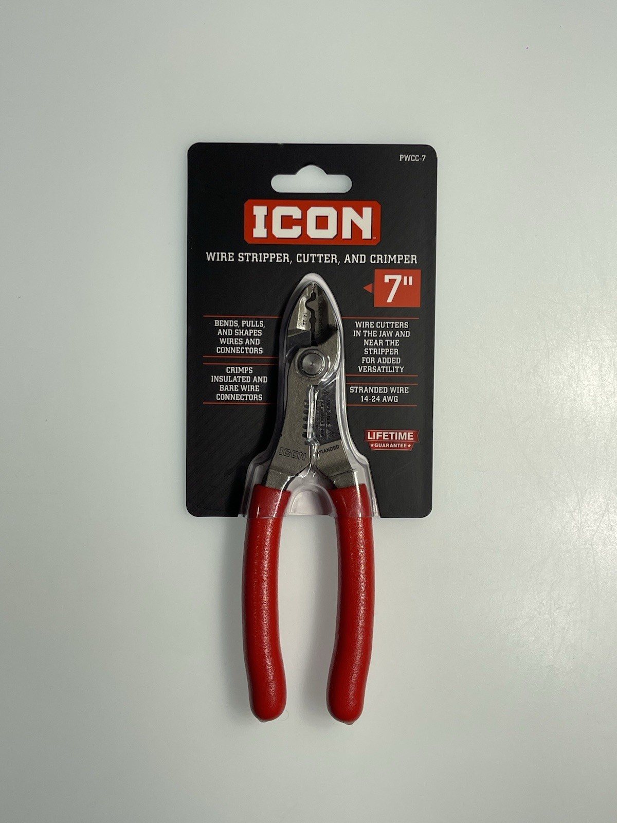ICON 7″ Inch Wire Stripper Cutter Crimper Pliers PWCC-7