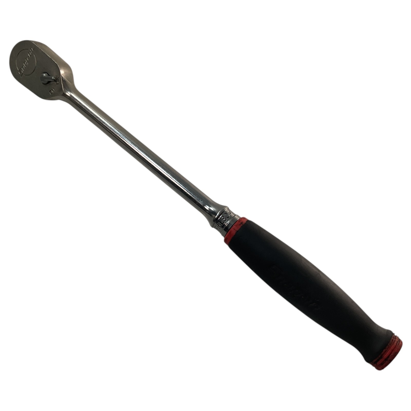 Snap-on Ratchet 3/8″ Drive FHL80 Sold As Pictured Mechanic Tool Red Soft Grip US
