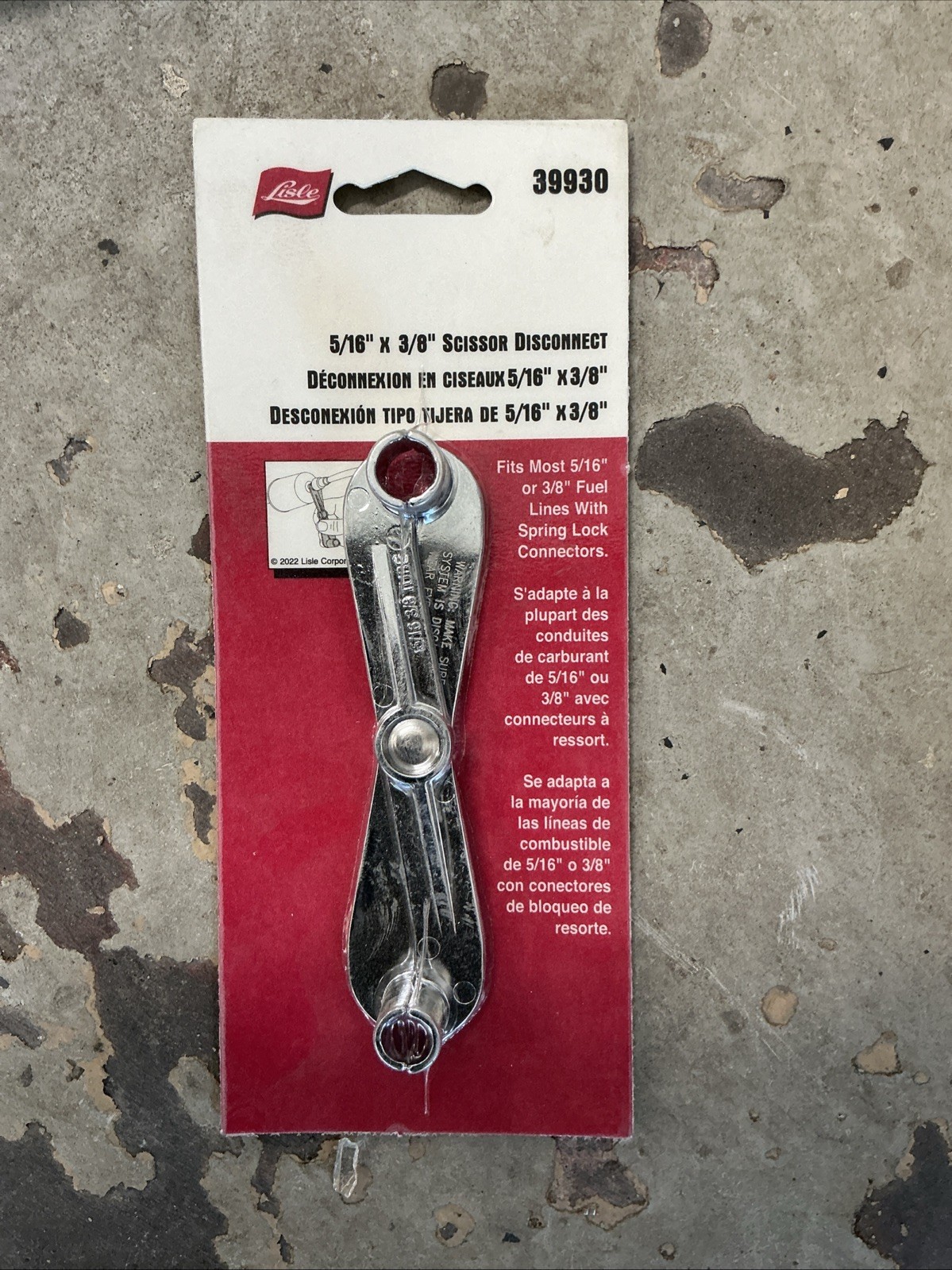 Scissor Disconnect 5/16″ x 3/8″ – Lisle Tool Corporation Prt# 39930