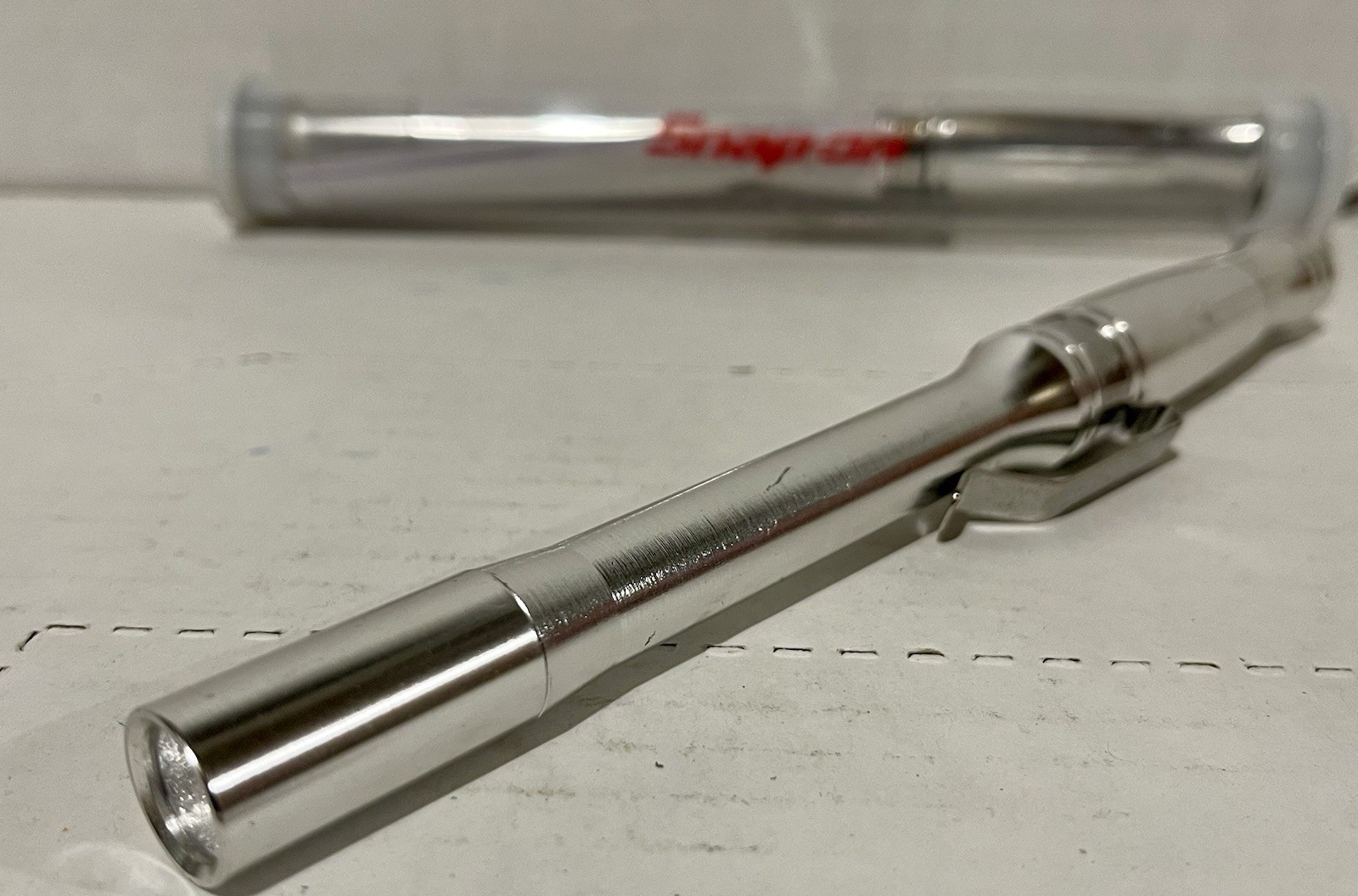 Snap On Tools LED Ratchet Pen Pocket Light Ratchet Style Handle RARE