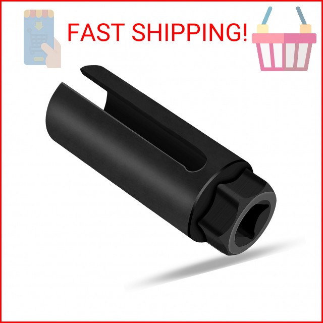 Oxygen Sensor Socket 22mm 7/8 in, 1/2 in Drive O2 Sensor Removal Tool, Heavy-Dut