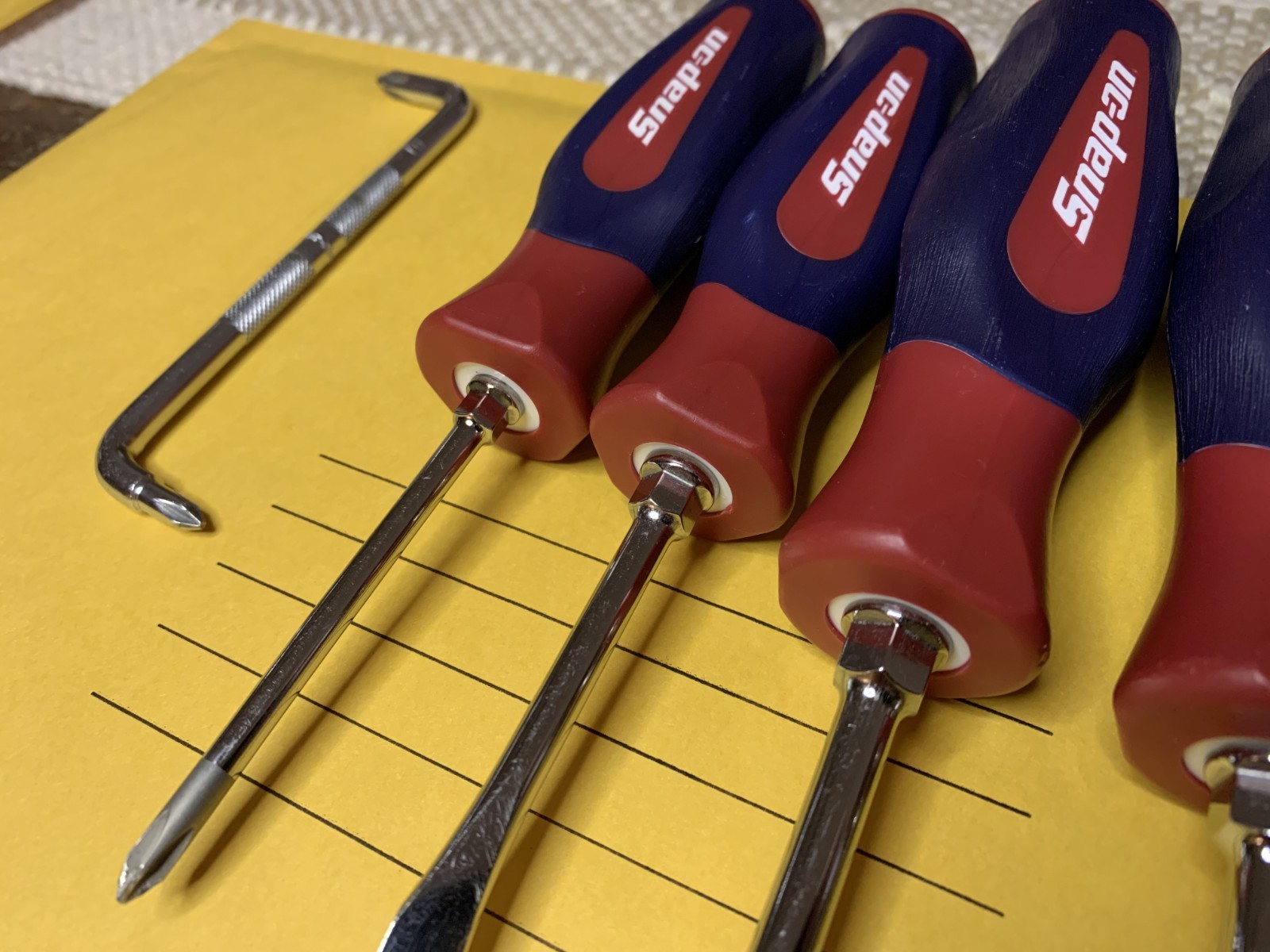 Snap On 7 Piece Screwdriver Set SHDX60R Red/Blue