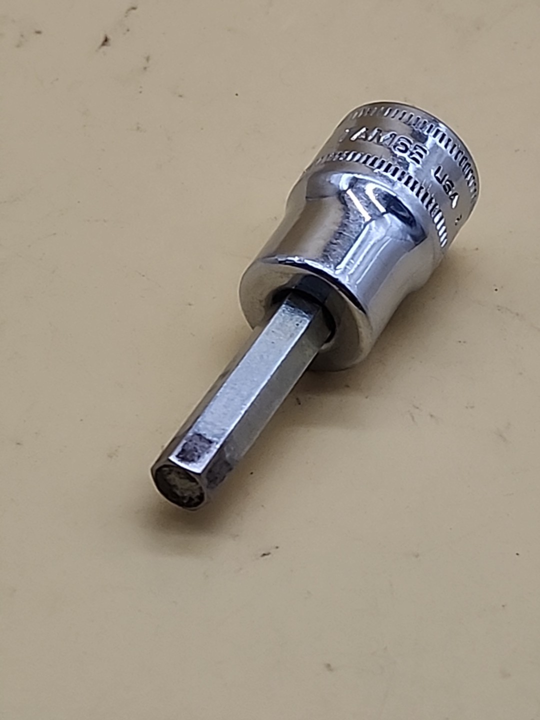 Snap-On Tools 3/8″ drive 6mm Hex Bit Chrome Socket Driver FAM6E USA