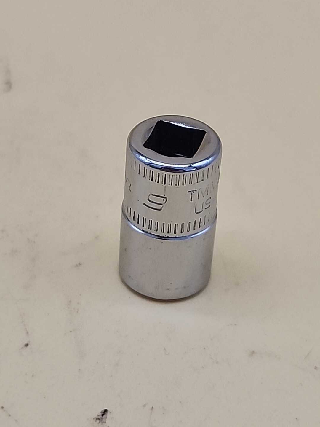Snap-on TMM9 9mm 6pt 1/4″ Drive Shallow Chrome Socket Metric USA