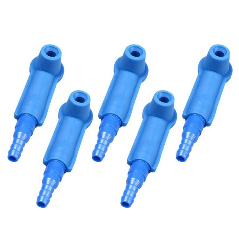 5Pcs Car Brake Fluid Bleeder Kit Universal Exchange Adapter For Easy Operation