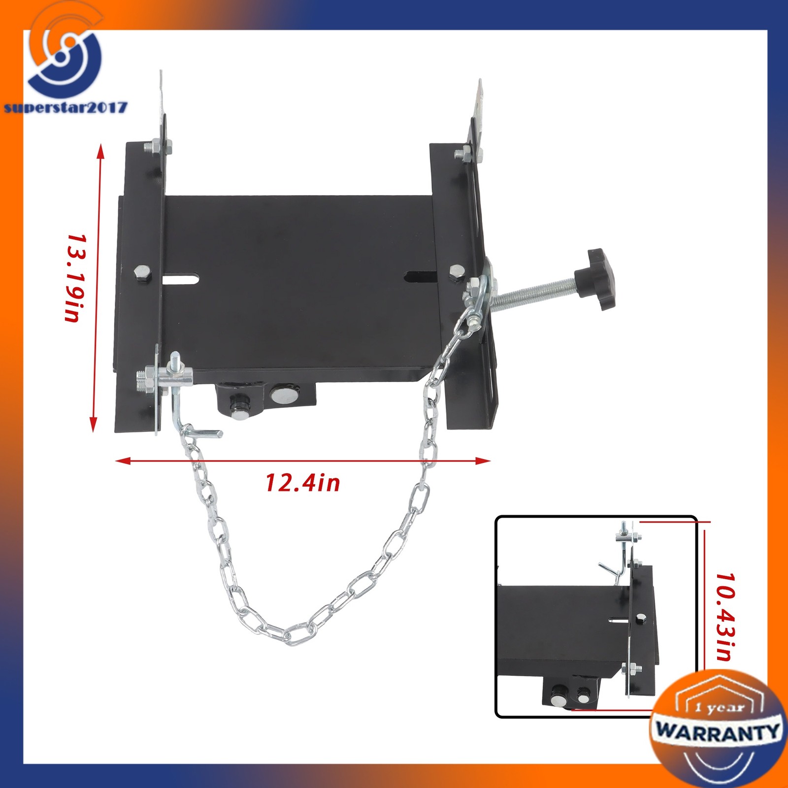1/2 ton Transmission Floor Jack Adapter for Vehicle Repairs 1100lbs