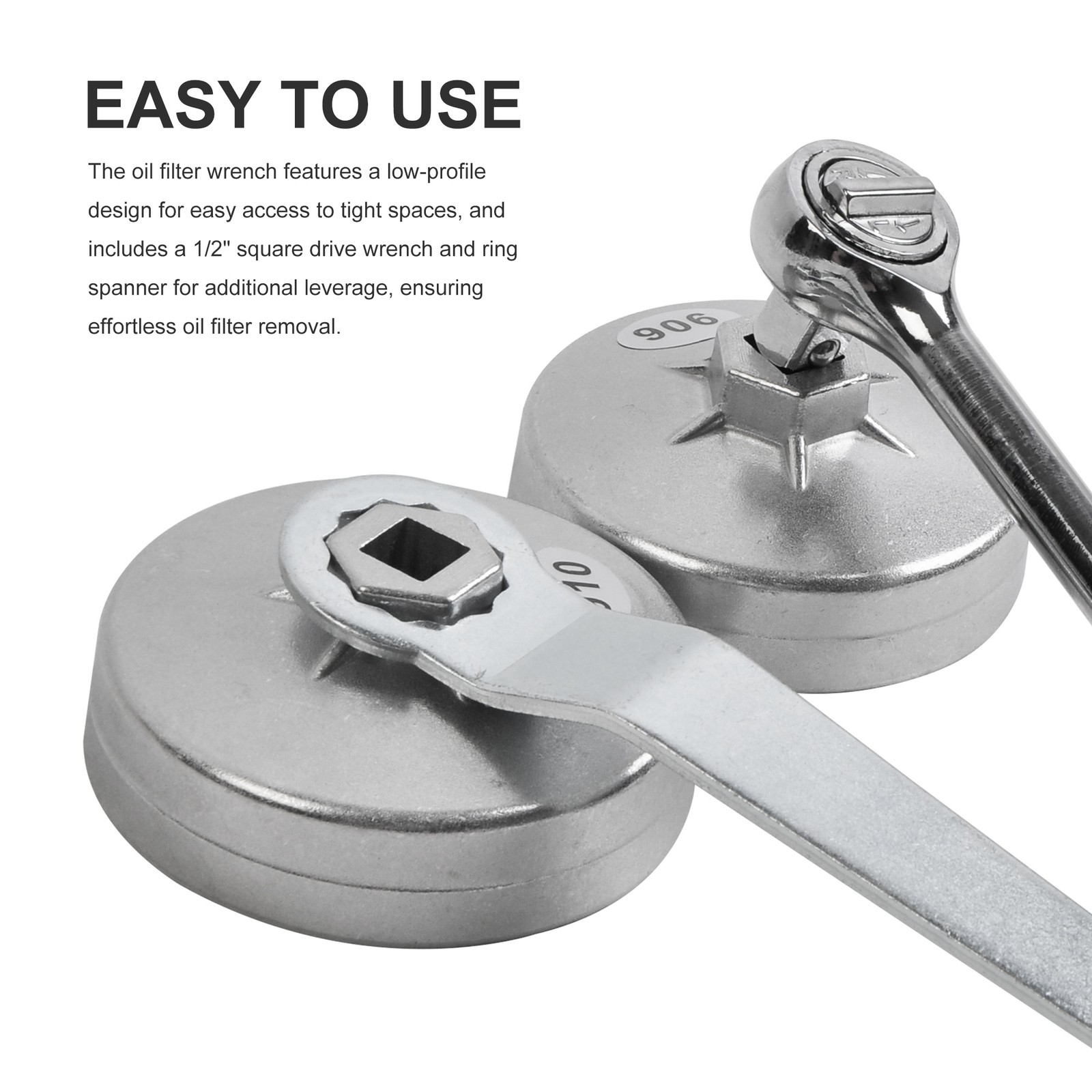 23PC Aluminum Alloy Cup Type Oil Filter Cap Wrench Set Socket Removel US SHIP