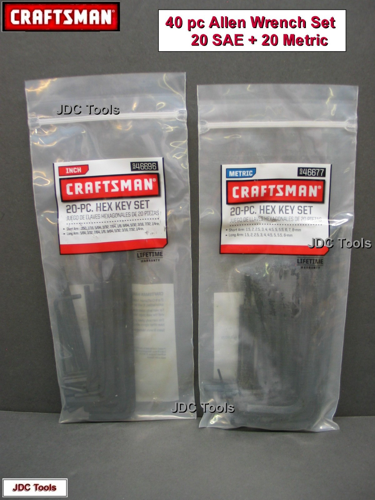 CRAFTSMAN 18 pc 3/8 Drive Deep Socket Set SAE Metric w 6″ Ext