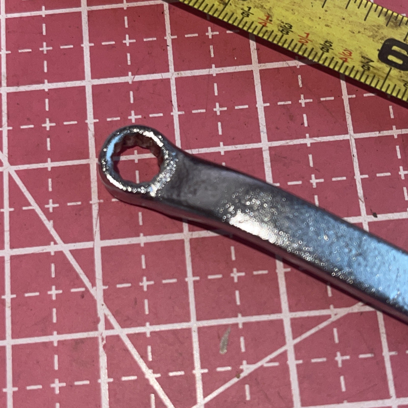 NOS PROAMERICA USA 2308 1/4 X 9/32 In SAE Stubby Offset 12 Point Box End Wrench