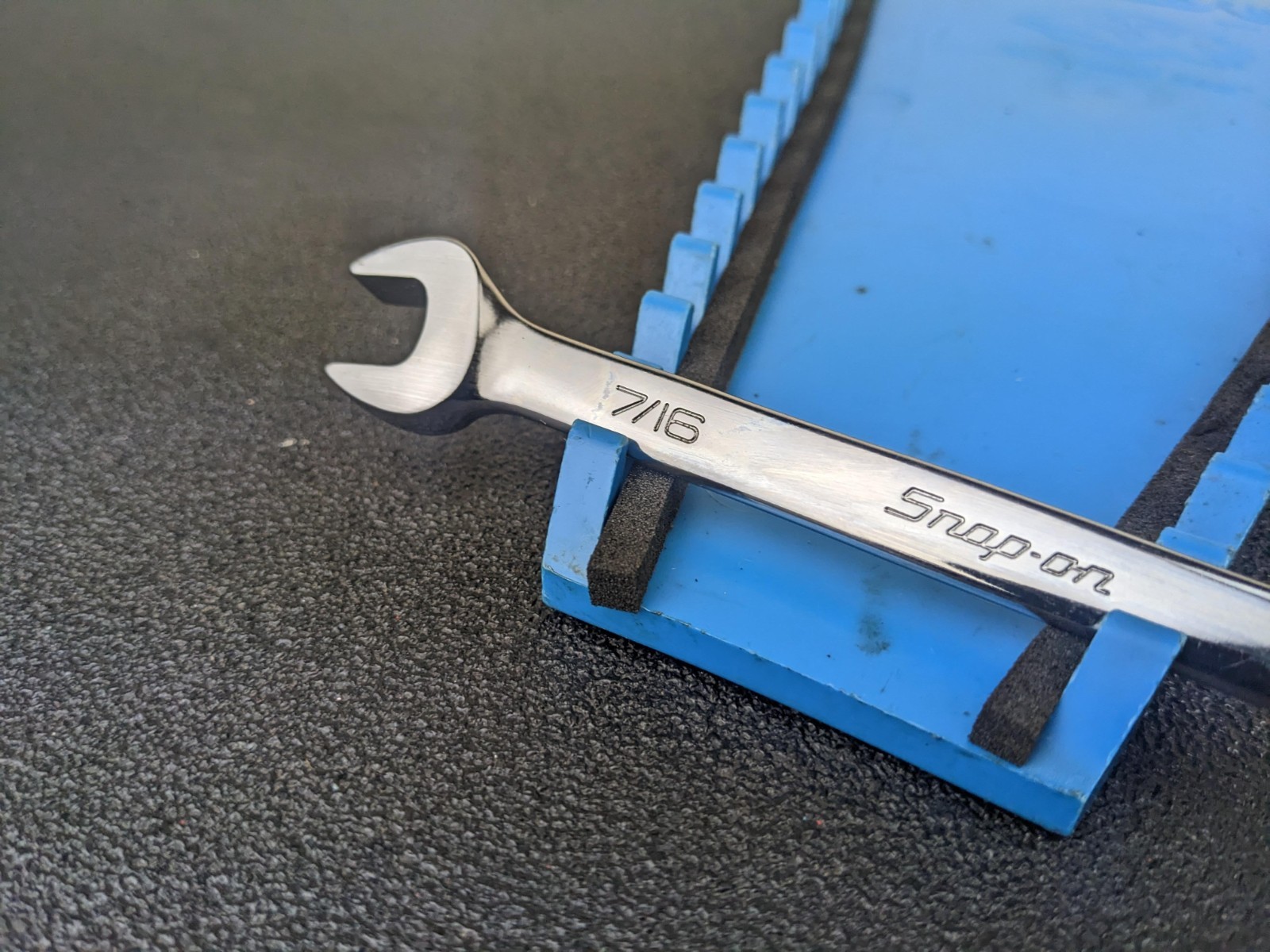 #bm158 Snap On Tools NEW RXS14B 7/16″ Open End Flare Nut Wrench USA