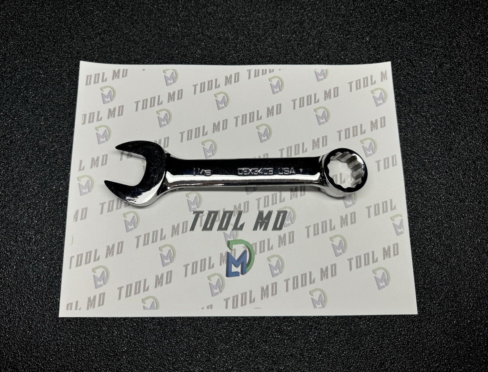 Snap-on Tools USA NEW 1-1/16″ SAE SHORT Length Chrome 12PT Combo Wrench OEX340B