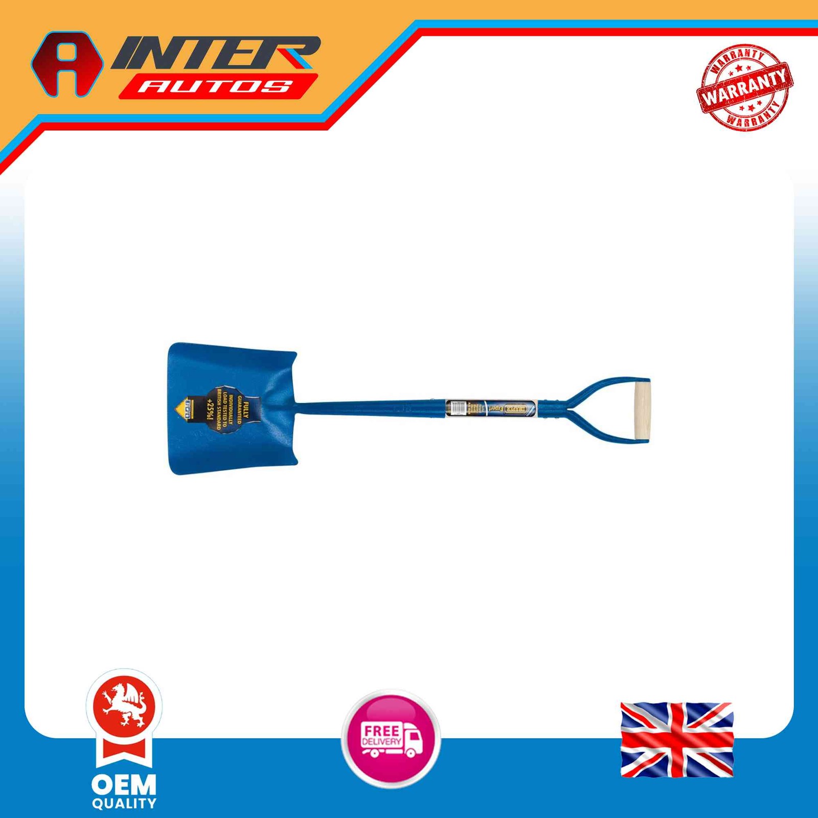 Draper Expert Contractors Square Mouth No.2 Shovel with Ash Shaft 52956