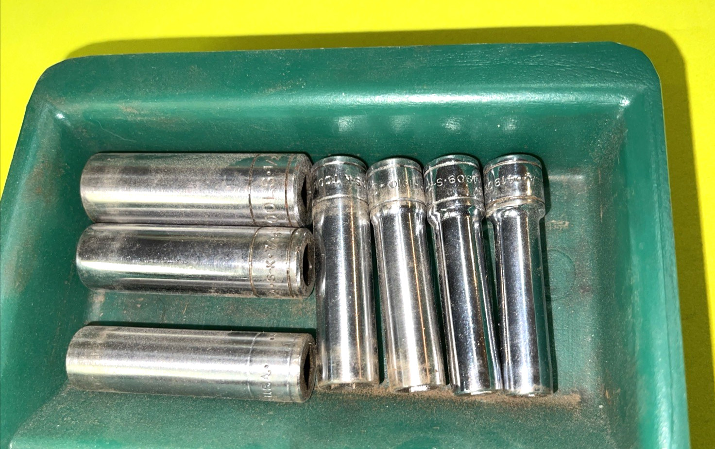 S-K TOOLS 50 PIECE 1/4 & 3/8 DRIVE SAE. GENERAL SERVICE SET SHORT & DEEP