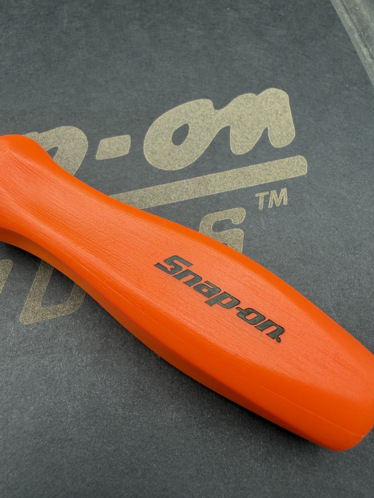 Snap-on FHD80 NOS NON-USA Stamped Head ORANGE 3/8″ Dr Hard Grip Ratchet