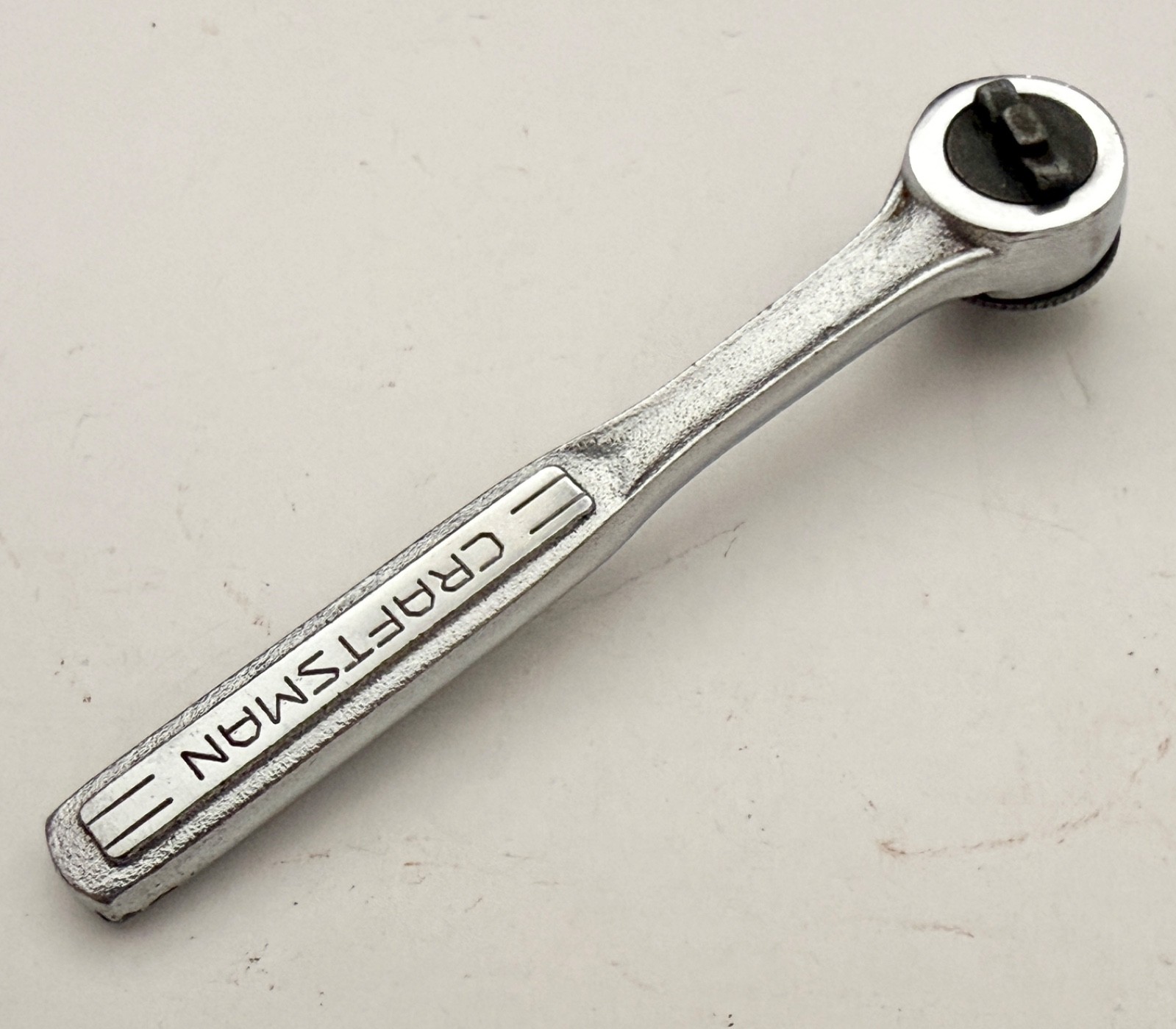 Vintage Craftsman # 43187 – 1/4” Drive Thumb Wheel Spinner Ratchet Made In USA