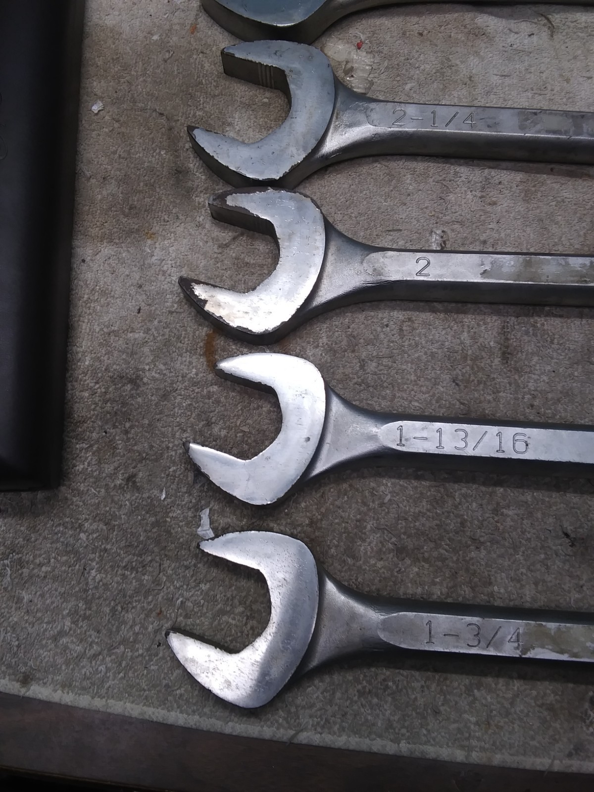 Wright Tools Large Combination Wrench Set 5pc SAE Wright Grip USA